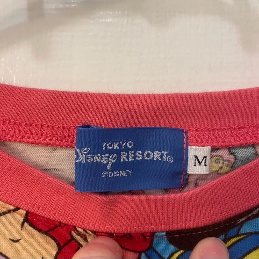 Disney Tokyo Resort The Little Mermaid All Over Print Tee Shirt Limited Edition - Picture 3 of 5